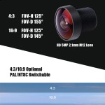 Foxeer Razer Mini Camera 2.1mm Lens 1200TVL 4:3 PAL/NTSC Carbon Fiber 4.5V-25V Input Voltage for Racing Drone Accessories